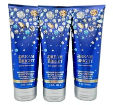 Bath & Body Works LOT of 3 Bottles Dream Bright Body Shea Cream Lotion 8 oz