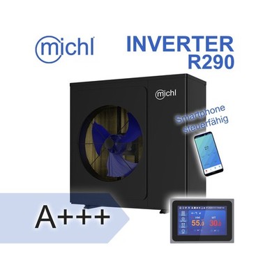 Michl Luft-Wasser Wärmepumpe Monoblock Inverter SMP0/V2 R290 2,5-6,0 kW A+++