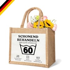 Jutebeutel Geschenke zum 60. Geburtstag - lustiges Design unisex