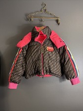 Fendi roma amor reversible hood down Puffer Jacket Size Medium READ