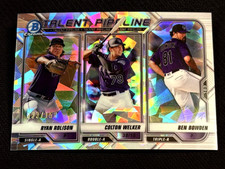 2021 Bowman Chrome ATOMIC REFRACTOR TALENT PIPELINE Rolison, Welker, Bowden /150