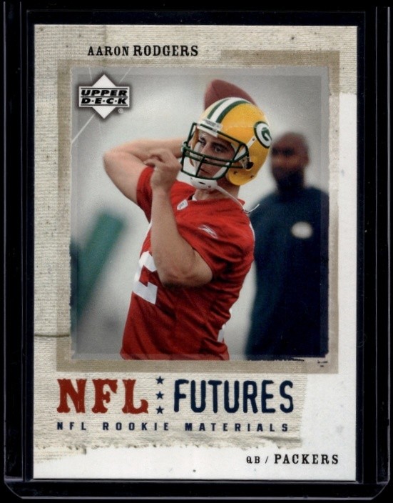 2005 Upper Deck Rookie Materials Football Aaron Rodgers #91 Futures