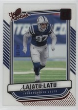 2024 Panini Clearly Donruss Clearly The Rookies Red 40/99 Laiatu Latu #13 1gc2