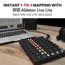 Mixer controller MIDI USB con fader, manopole e pulsanti assegnabili per Ableton