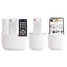 Remote Holder Wall Mount TV FAN Control Bedside Caddy Organizer Phone for Office