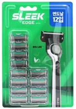 Dorco Super Sleek Shaving Edge Razor Blade Refill 12 Cartridges