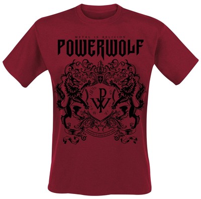 Powerwolf T-Shirt Herren Logo (red) rot Band-Merch, Bands