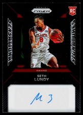 2023-24 Panini Prizm #SS-LU Seth Lundy RC Sensational Signatures