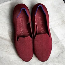 Rothys The Loafer Sz 8.5 Deep Red Cinnamon Ro...