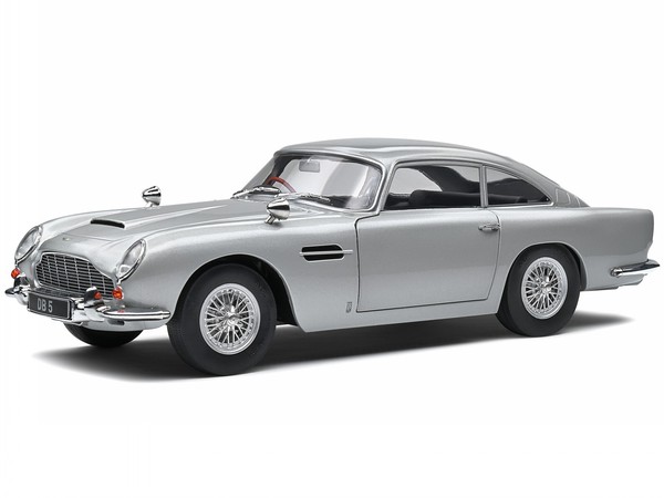 Aston Martin DB5 1964 Silver Birch Modellauto S1807101 Solido 1:18-image