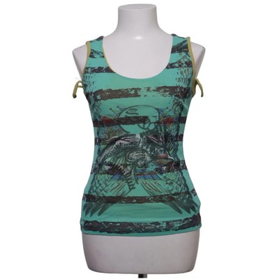 Save the Queen, Tank­top, Größe: L, Grün/Mehrfarbig, Polyamid, Print, Damen #tX7