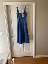 Show Me Your MUMU Jean Dress Sz S. NWT. Box16