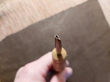 BUCHBINDER Hübscher Messing Vergolde Stempel TROPFEN Buchbinden BUCHBINDEREI