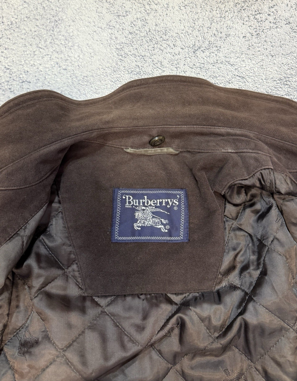 Burberrys Mens Vintage Brown Jacket Nova Check Lined Size 56 UK Coat image 4