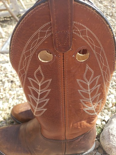 Double H WOMEN'S BUCKAROO Bison Western Boots SIZE 7.5 M - Picture 14 of 22