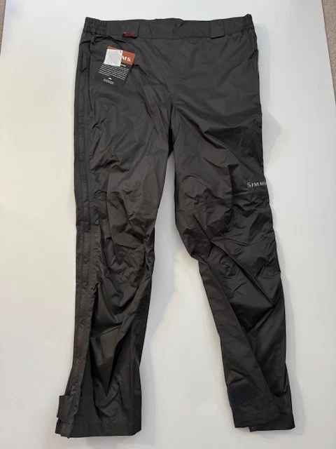 NWT Simms Hyalite Rain Pant - Men's XL Dark Gunmetal Waterproof/Breathable