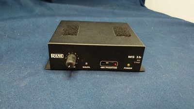 Rane MS 1b Microphone Preamp XLR 48V Phantom Power Polarity Invert RS 1 Supply
