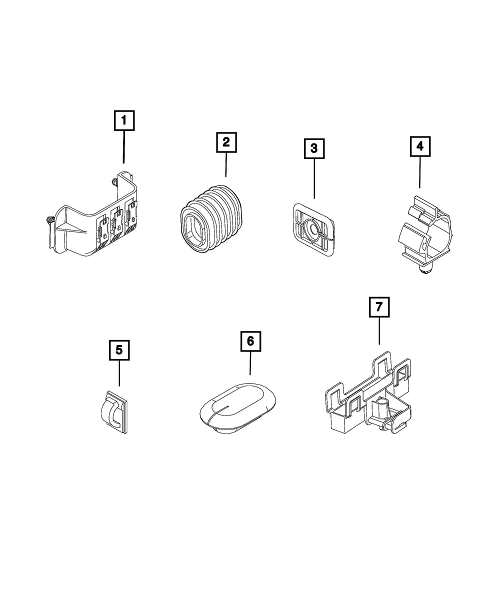 Genuine Mopar 68201933AA Cable Clip OEM Replacement Part