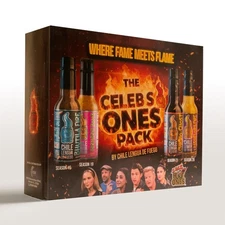 Chile Lengua de Fuego Celebs Ones Pack – 4 Hot Sauces Featured on Hot Ones Bh...