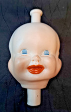 Cabeza de muñeca bebé de tres caras de colección - Muñeca giratoria de triple expresión parte nueva