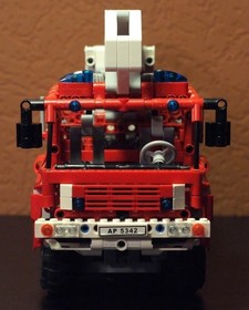LEGO Technic 8289 Red Fire Truck with Instructions + Spare Sticker Sheet