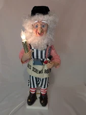 Vintage Animated Telco Santa’s Elf Helper Candle Motionette 90’s *Works*