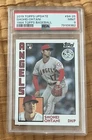 2019 TOPPS UPDATE 1984 TOPPS BASEBALL #84-25 SHOHEI OHTANI PSA 9 BEAUTIFUL CARD
