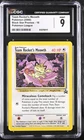 CGC 9 MINT Team Rocket's Meowth 18 Wotc Black Star Promo Pokemon Card