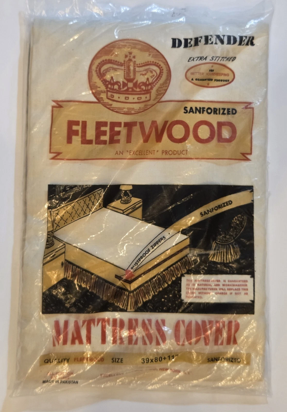 Fleetwood Defender 100% Cotton Twin Long XL Mattress Cover Zips Around Mattress
Opens in a new windo