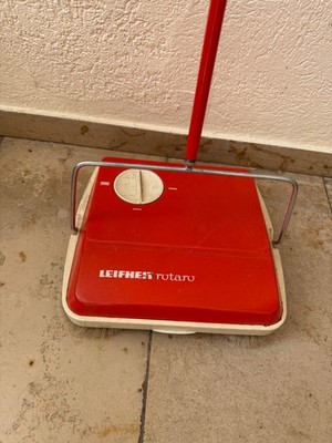 Leifheit Teppichkehrer Rotaro rot Vintage
