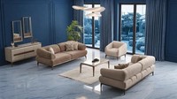 Edle Wohnzimmer Polstergarnitur Designer Sofas Stoffsessel 3Tlg