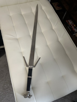 The Witcher Longsword Stainless Steel Blade Leather Handle w/ Scabbard