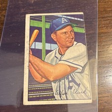 Bowman 1952 Allie Clark #130 Philadelphia Athletics Baseball MLB Card