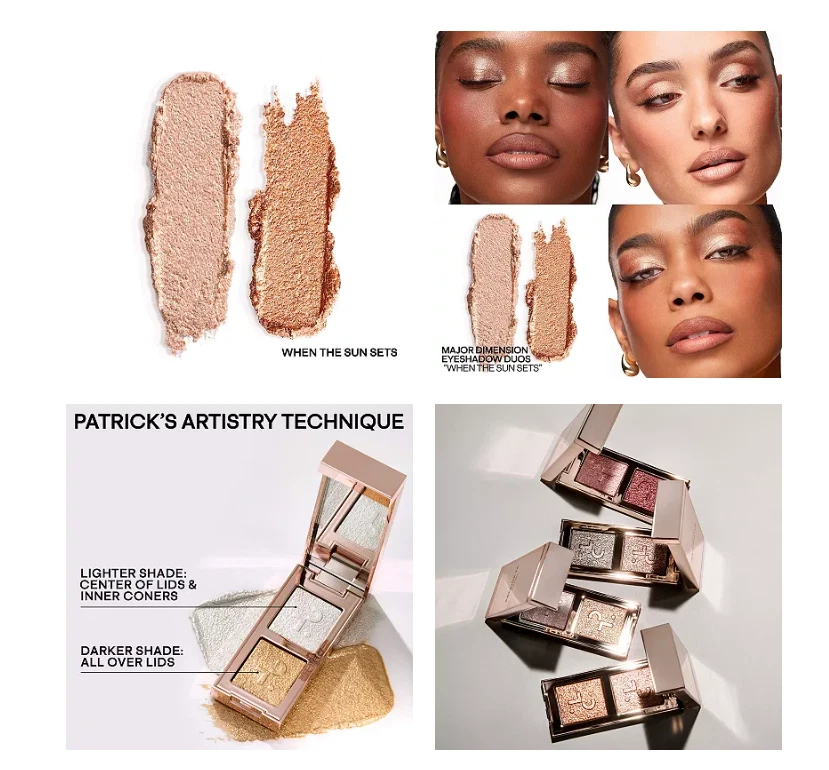 PATRICK TA Major Dimension Eye Illusion Eyeshadow Duo - When The Sun Sets 0.14oz - Image 3 of 3