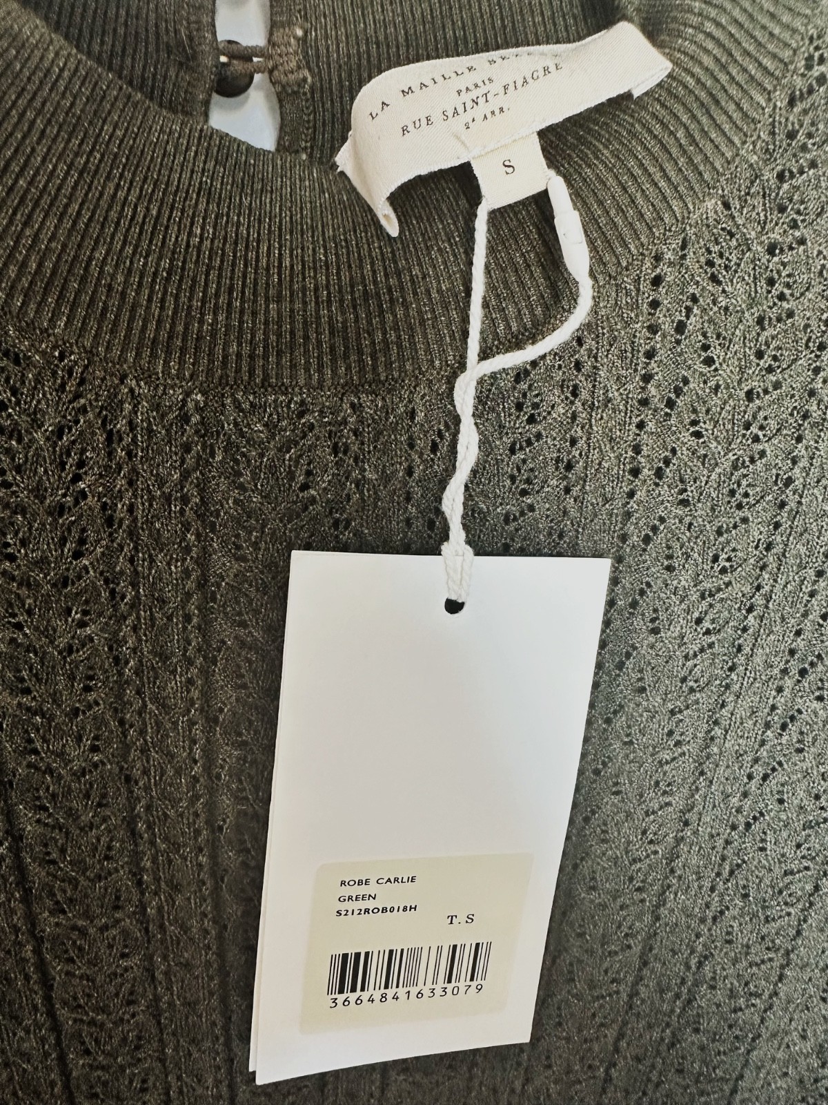 Sézane Charlie dress khaki (size S) image 2