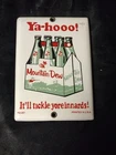VINTAGE MOUNTAIN DEW PORCELAIN SODA SIGN METAL DRINK BEVERAGE BOTTLE MT DEW COLA
