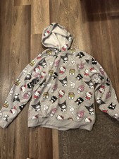 Hello Kitty  Friends Hoodie Womens 2X Gray NWOT -Fits Smaller Please Read Info