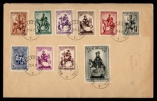 DR WHO 1942 BELGIUM SEMI POST HORSE COMBO FDC? LM74710