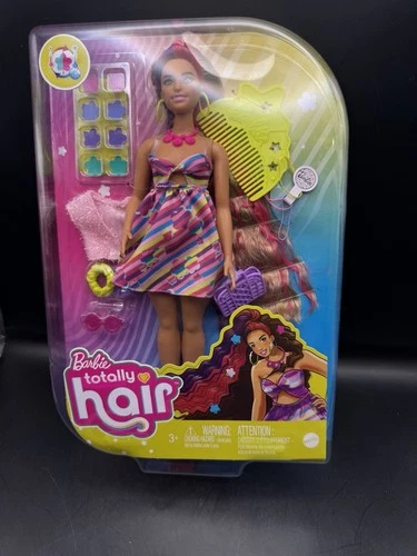 NIB Barbie Totally Hair FlowerThemed Doll Fantasy Hair and 15 Accessories NRFB