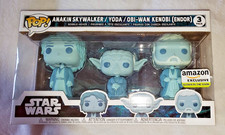 Funko Pop! Star Wars Across The Galaxy Force Ghost 3 Pack-Anakin-Yoda-Obi-Wan
