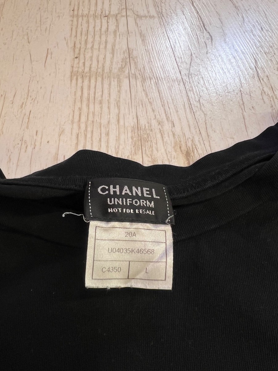 Chanel black top longsleeve womens L | eBay