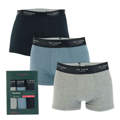 Herren Ted Baker 3er Pack Baumwoll Trunks in anderen