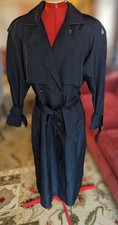 Club 54 Petites Trench Coat Navy Blue Free Shipping. Cool. Classic. Size 2p.