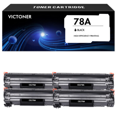 4PK CE278A 78A Compatible Toner for HP LaserJet Pro P1606dn M1536dnf MFP MF4450
