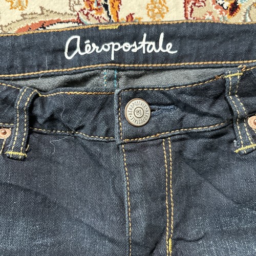 Aeropostale Shorts Womens 12 Blue Bermuda Dark Wash Casual - Picture 2 of 11