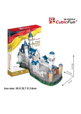 CubicFun 3D Puzzle Neuschwanstein Castle 98 Pieces NEW