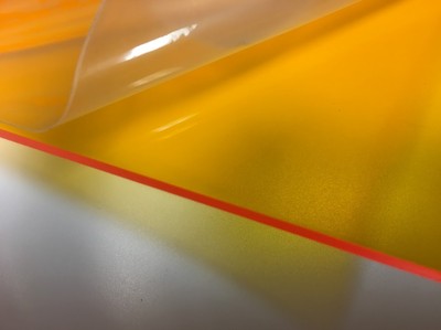 Orange/Amber Transparent Acrylic Plexiglass sheet 1/4 x 11 x 11 (#2422