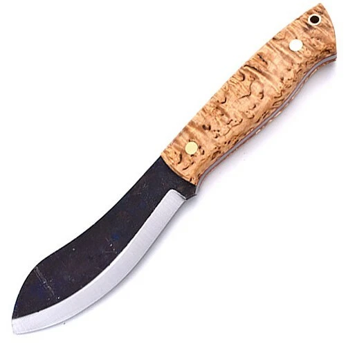 Brisa Nessmuk 125 Knife 5" 80CRV2 Steel Nessmuk Blade Curly Birch Handle 241
