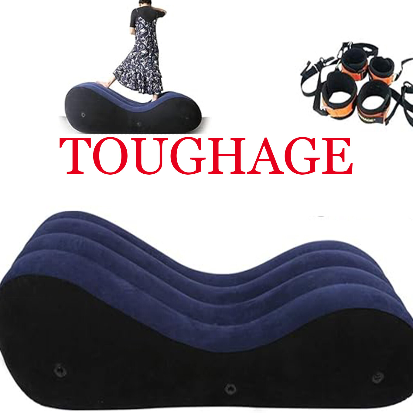 Esposas Cama de Sexo Cojín Inflable Colchones Cojín Lumbar Sexo Sofá Muebles