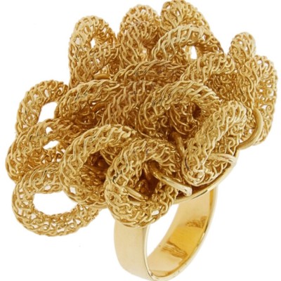 TATEOSSIAN Sterling Silver Knotted Ring Cluster - Size S-16mm - £370